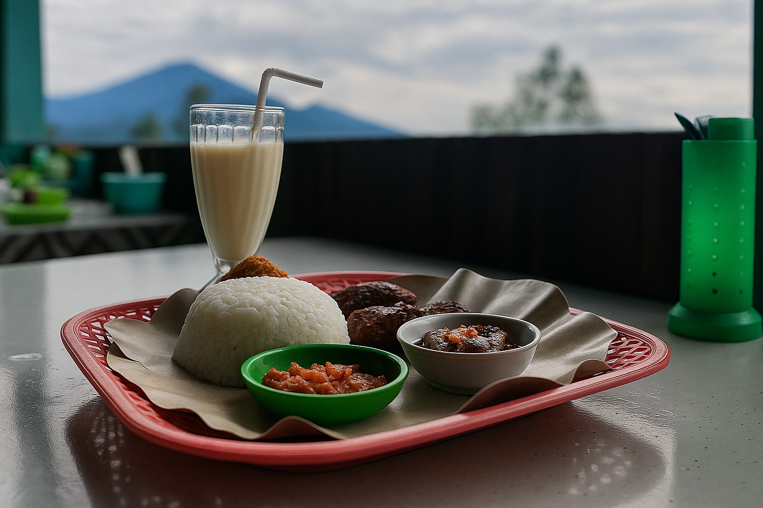 Lesehan Danau Ranau